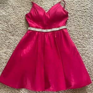 WORN ONCE- pink formal dress